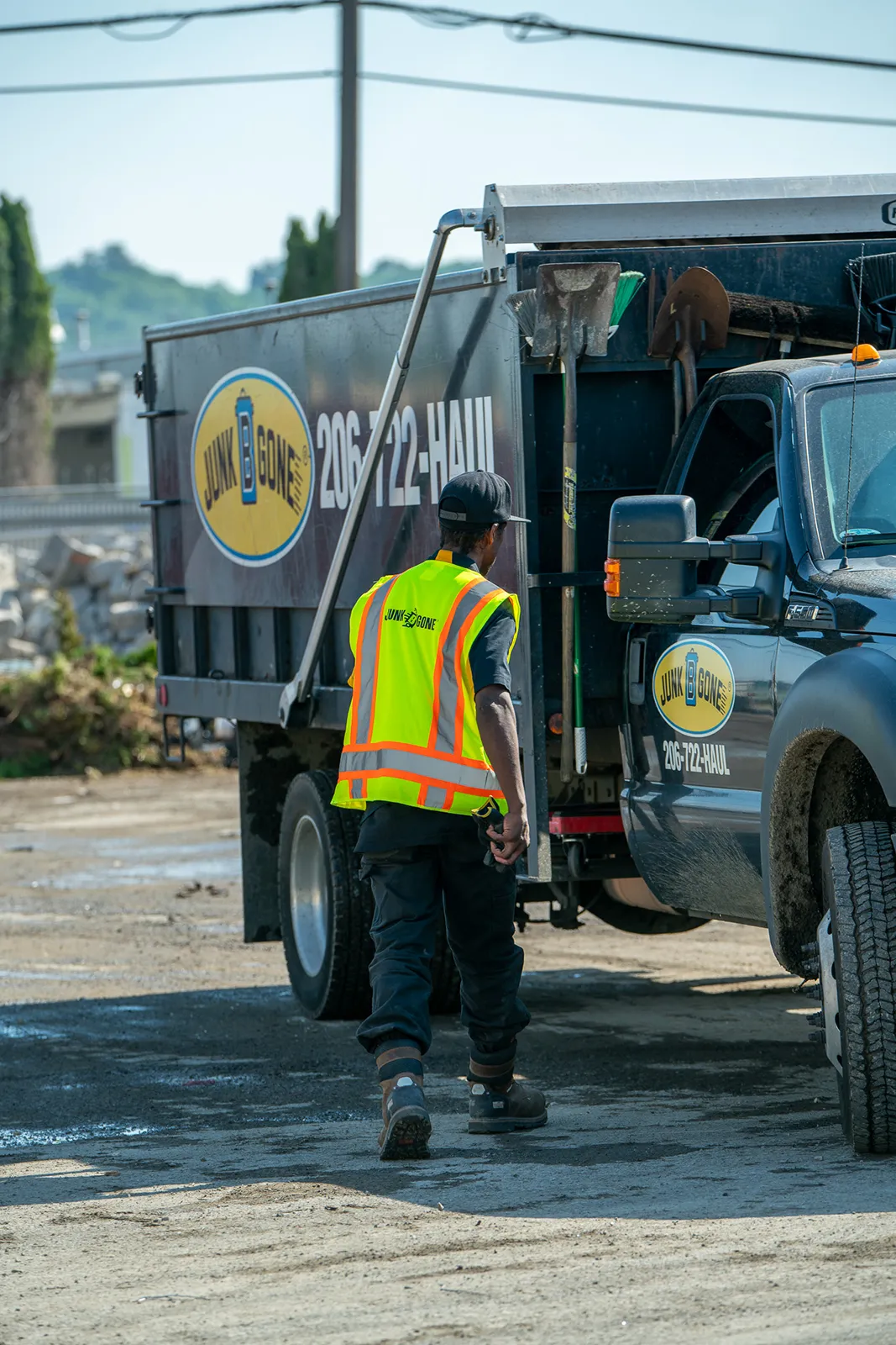 Junk B Gone Junk Removal Trucks in Seattle