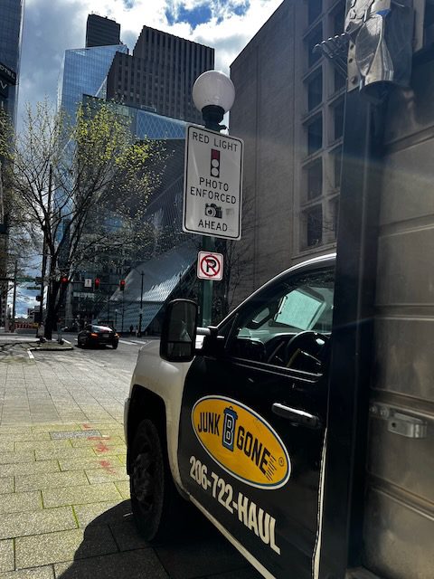 Junk B Gone crew loading items during YWCA cleanout