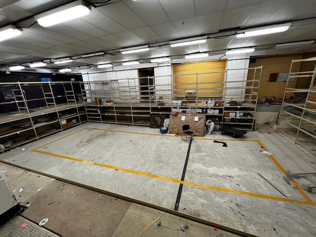 YWCA basement swimming pool converted to storage