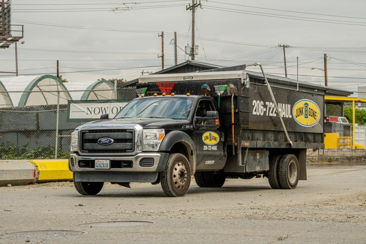 Junk B Gone Ford dump truck