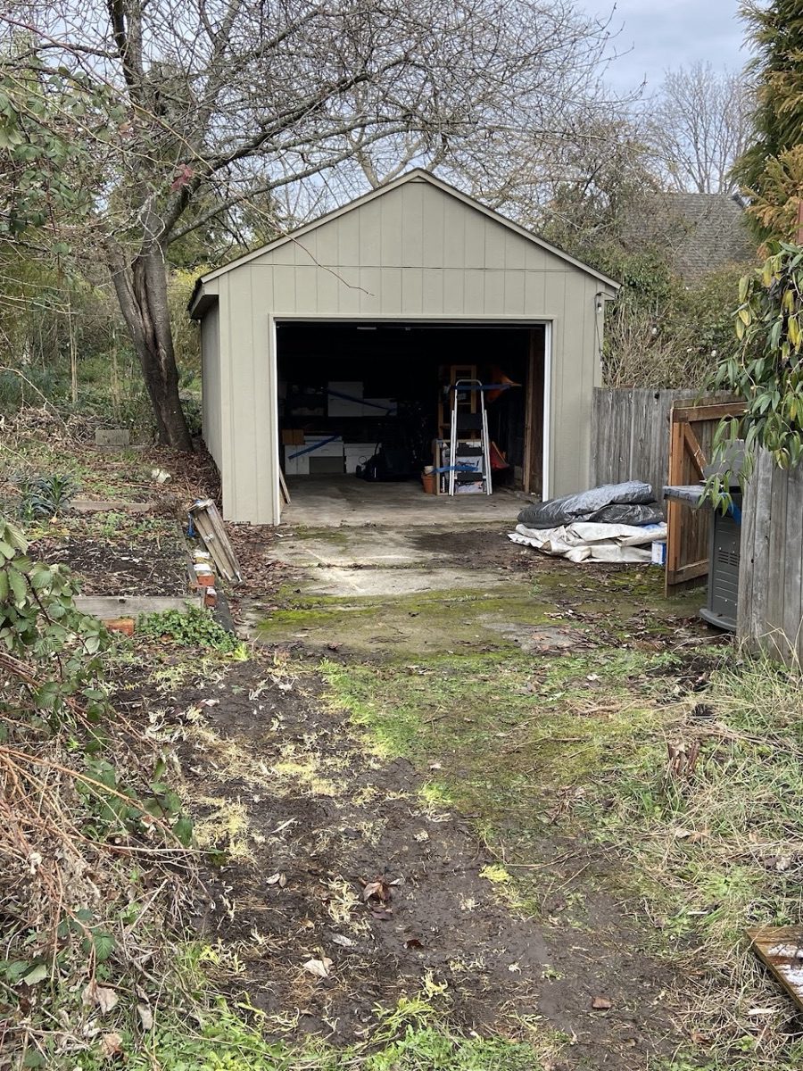 After — Backyard cleared and clean