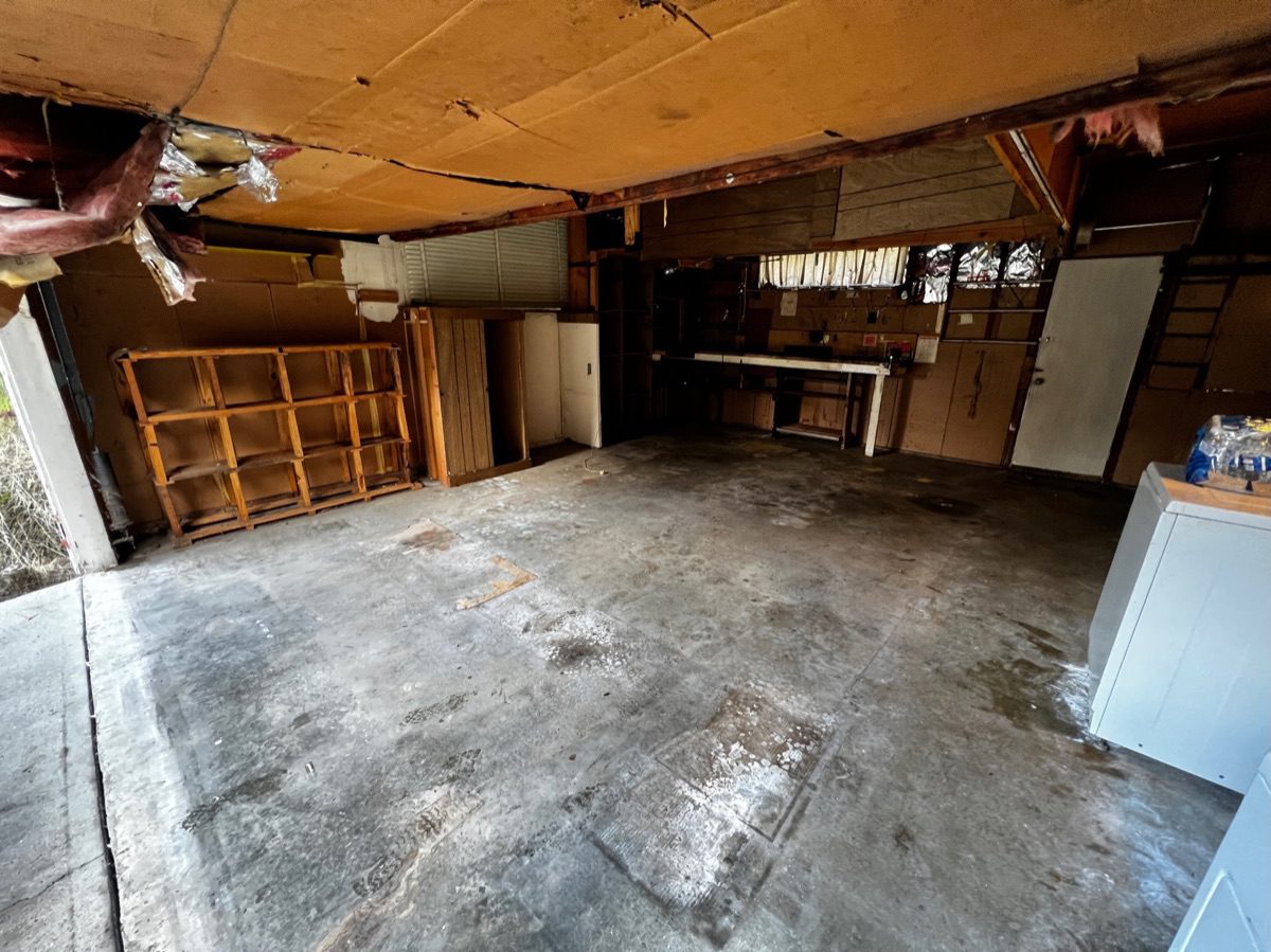 After — Clean empty garage ready for listing