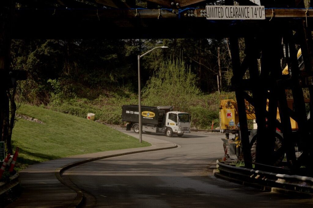 Junk B Gone truck in Kirkland, WA — same-day junk removal