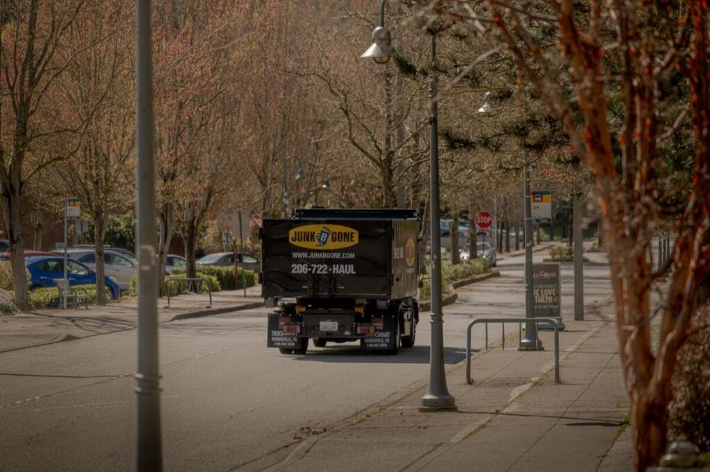 Junk B Gone truck in Mercer Island — same-day junk removal