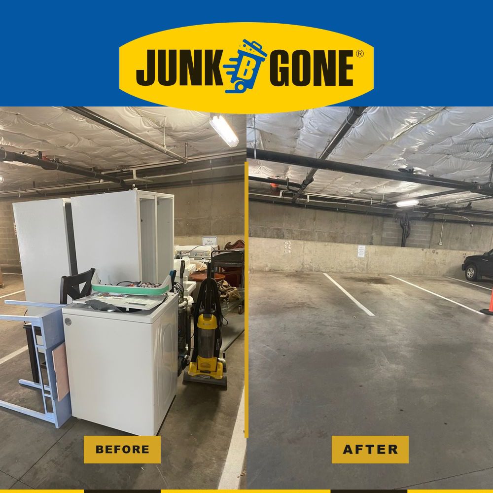 Apartment storage cleanout in Seattle - Junk B Gone cleared appliances and left-behind furniture from a unit at Nia Apartments