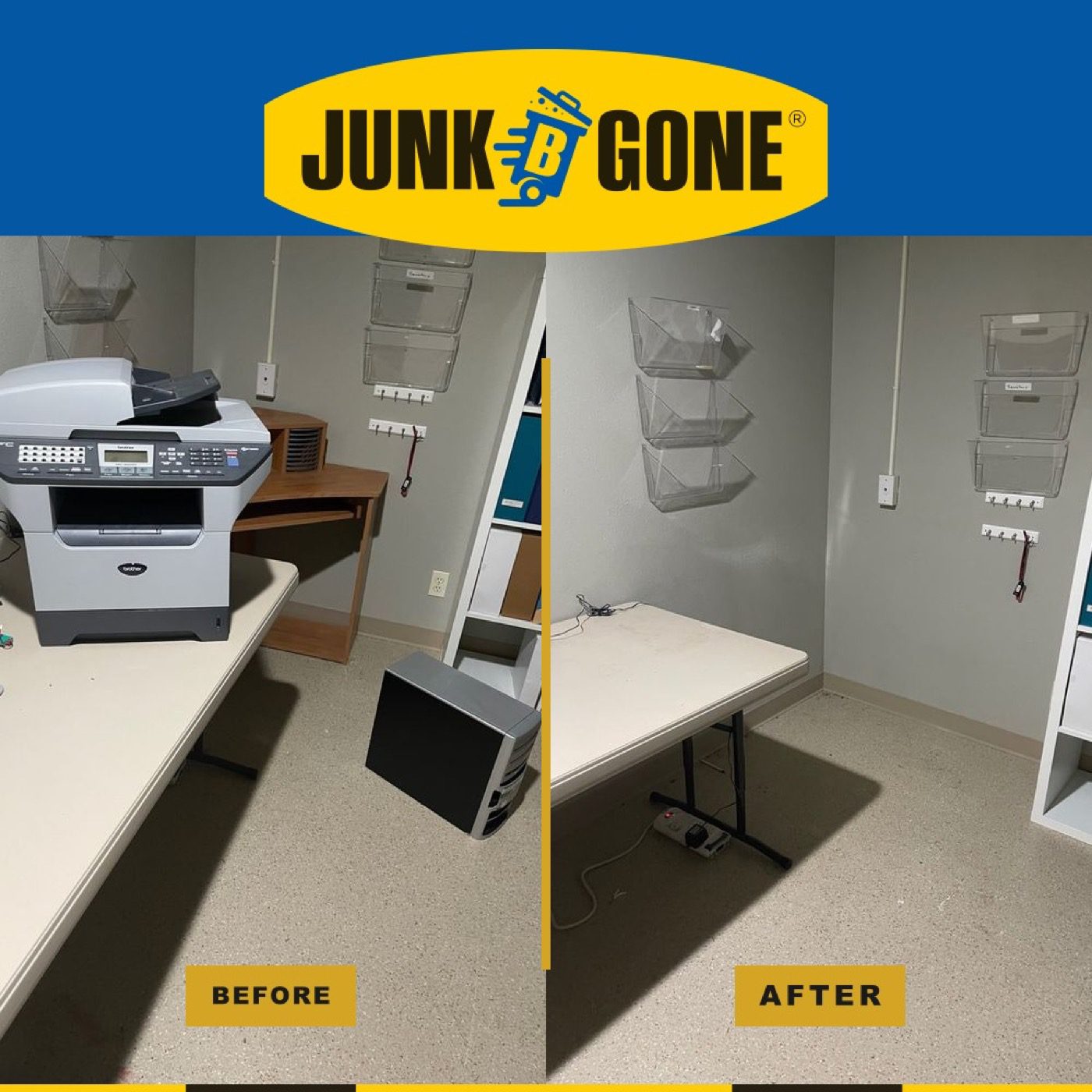 Commercial storage cleanout in Seattle - Junk B Gone cleared old equipment and supplies
