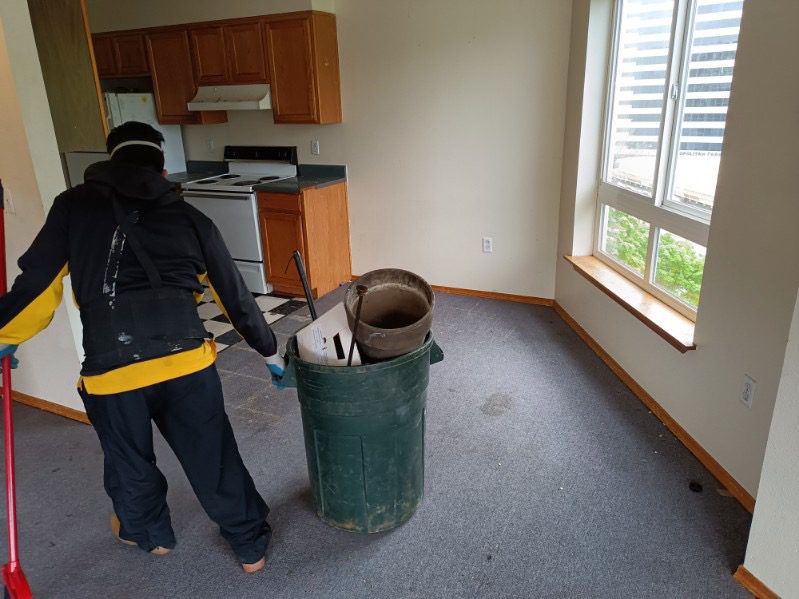 Completed apartment cleanout