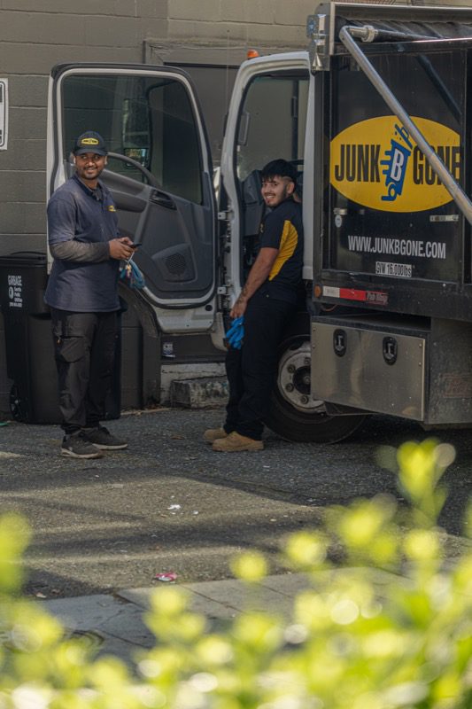 Yard waste cleanup at a Medina WA property by Junk B Gone